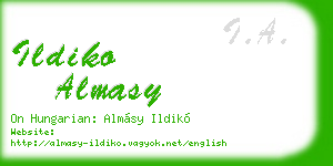 ildiko almasy business card